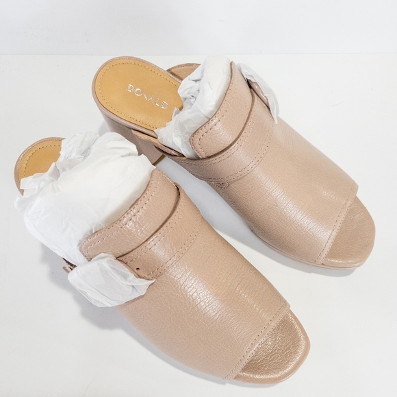 Donald J. Piner Gramercy Open Toe Platform Mule Mushroom -8.5 - Picture 9 of 11